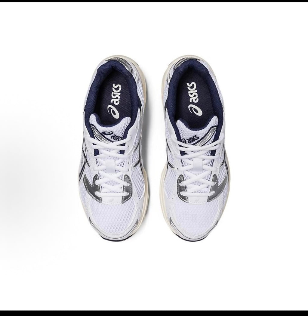 ASICS GEL Sneakers – White, Silver & Navy