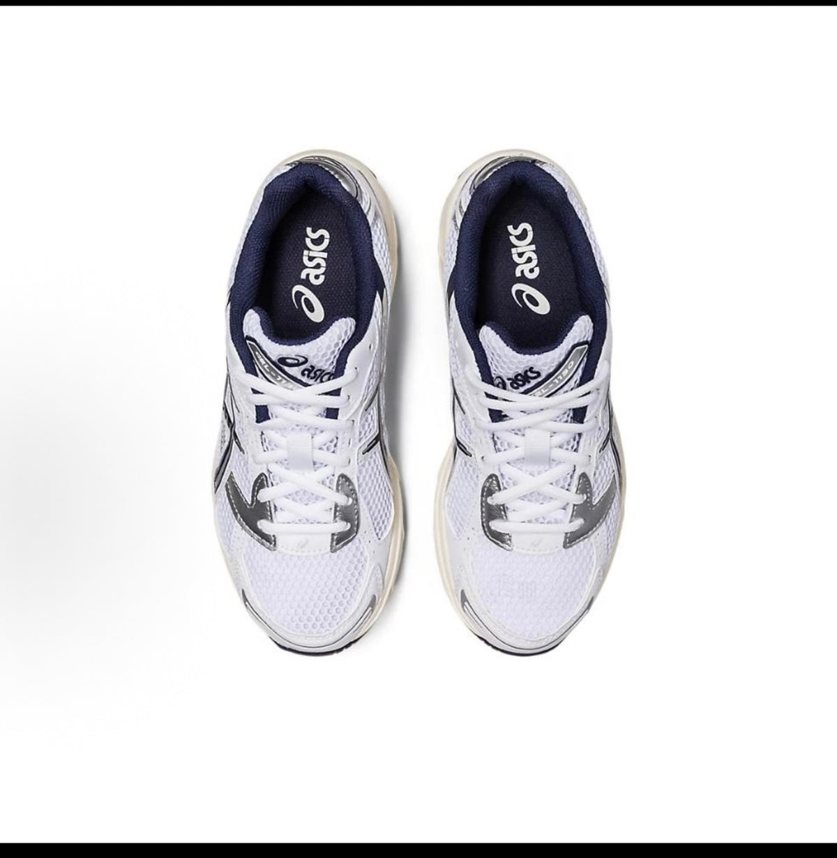 ASICS GEL Sneakers – White, Silver & Navy